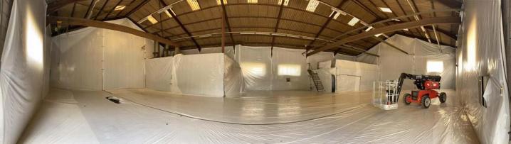 Pose de bâches de confinement Vienne,