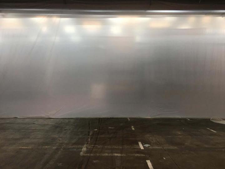 Pose bâches de confinement Vienne