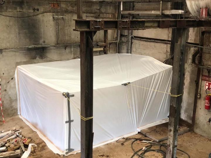 Installation de bâches de confinement Vienne